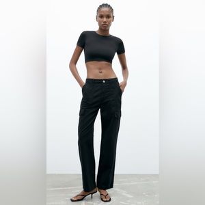 Zara Straight Cargo Pants